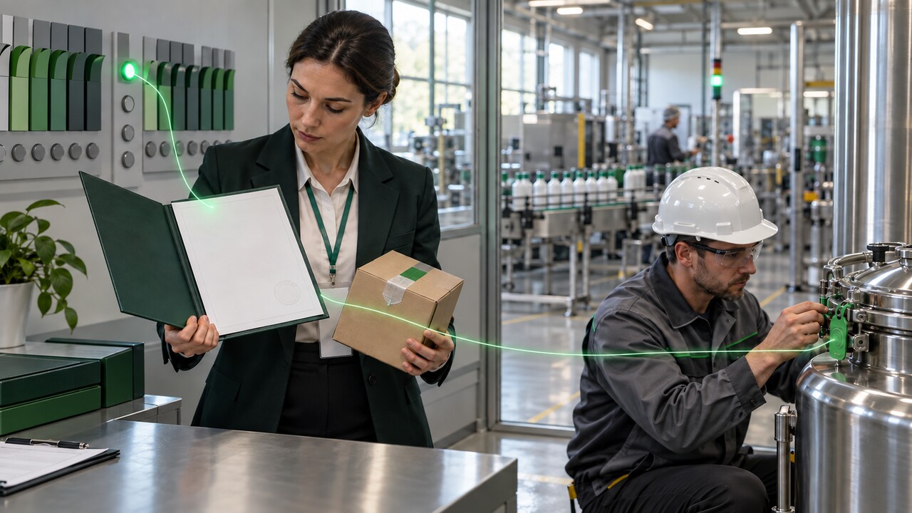 Специалисты проверяют сертификат продукции и разрешение на оборудование с помощью ИИ-агента